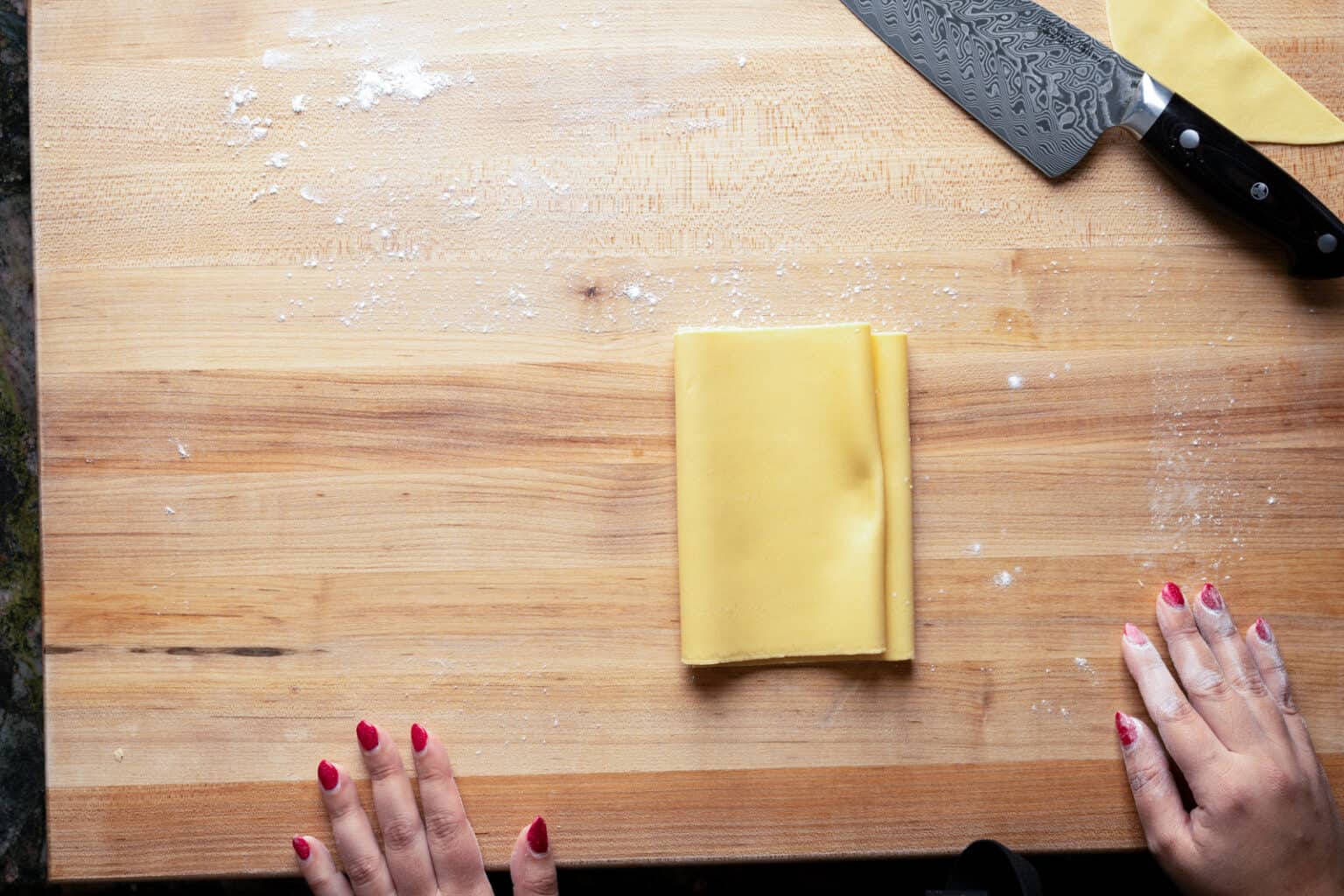 Picture of 2 Ingredient Homemade Pasta Recipe - A Fabulous Bite
